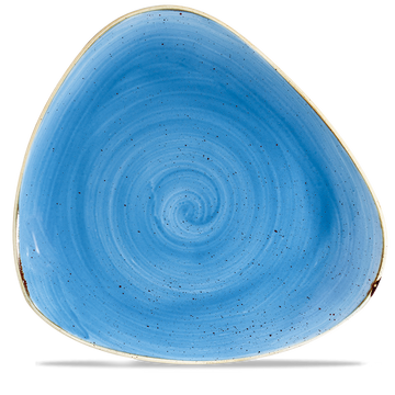 Cornflower Blue Triangle Plate 31.1cm
